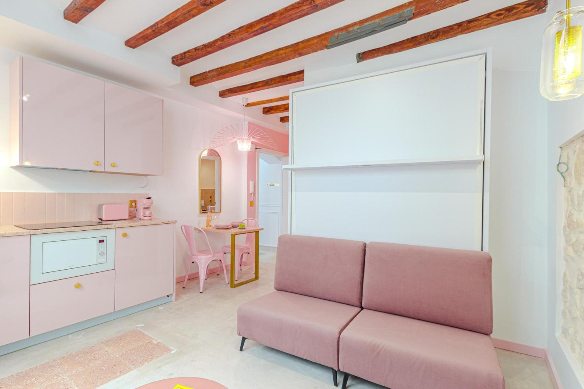 Glamorous Pink Studio In City Center Alicante Buitenkant foto