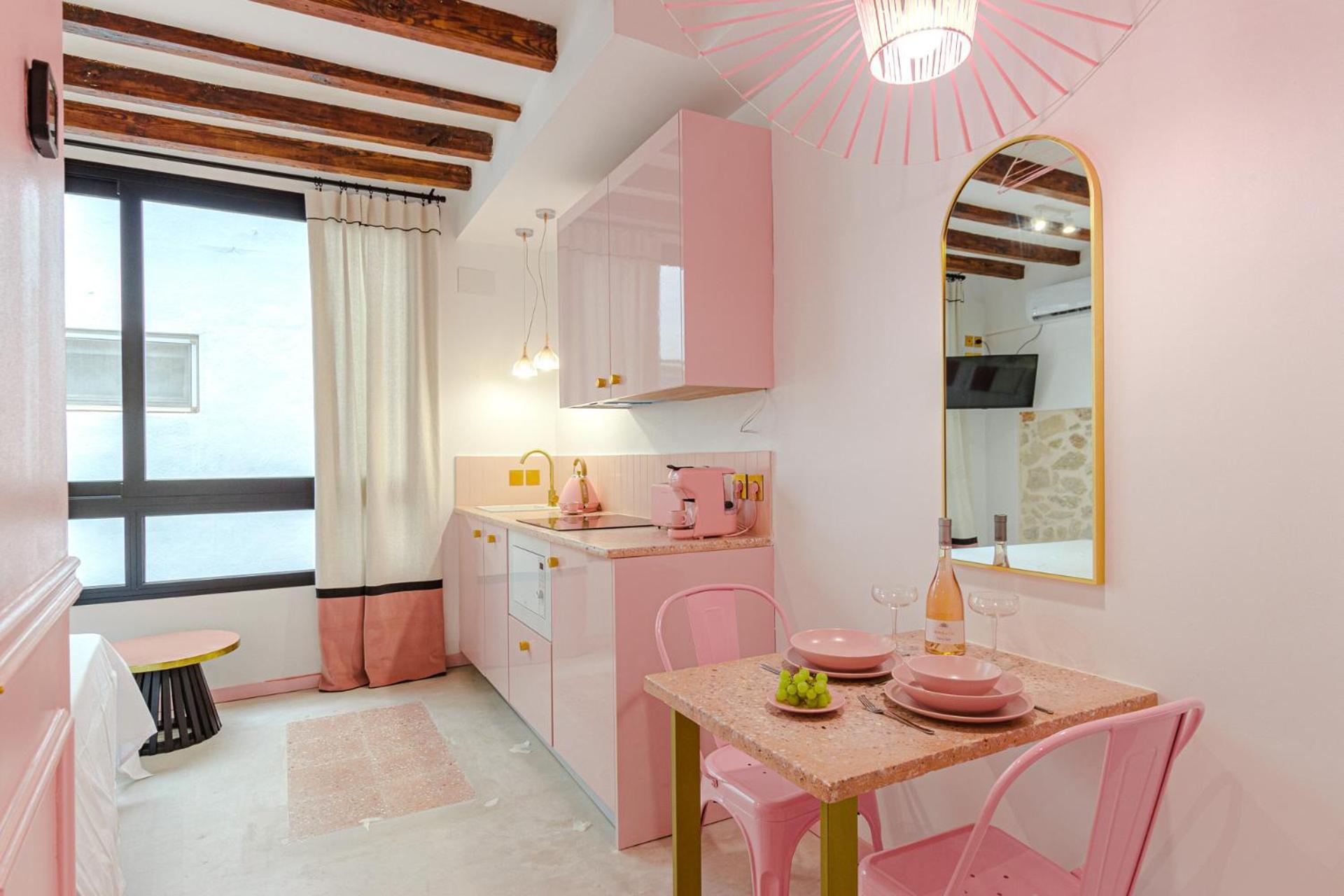 Glamorous Pink Studio In City Center Alicante Buitenkant foto