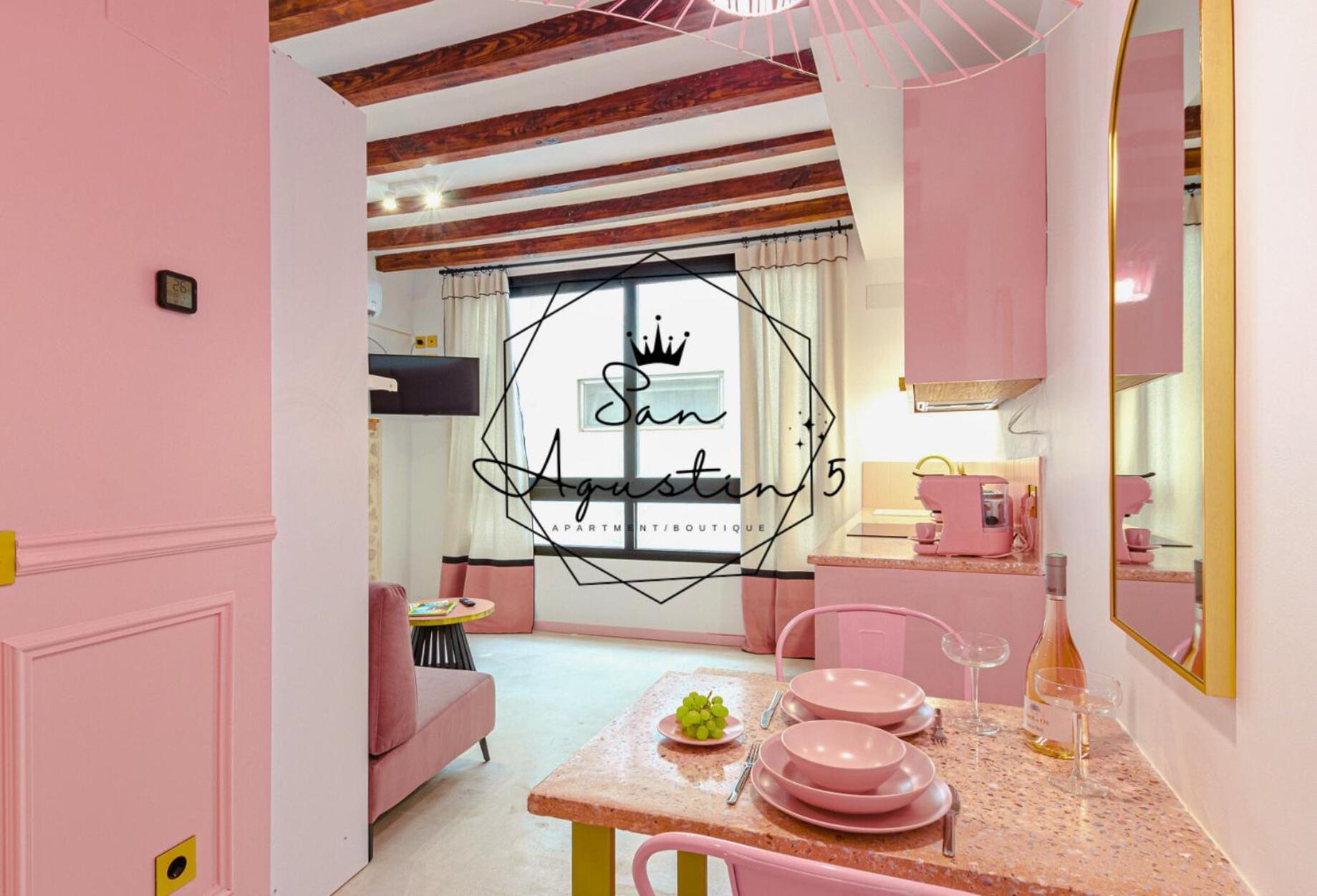 Glamorous Pink Studio In City Center Alicante Buitenkant foto